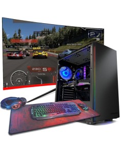 Pack Gaming Cross / AMD Ryzen 5 5600X / 16GB RAM / 1TB SSD M.2 / RTX4060 Ti 16GB / Monitor 27" + Periféricos