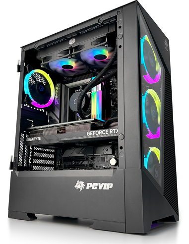 PCVIP 96XT I / AMD Ryzen 5 9600X / 32GB RAM DDR5 / 1TB SSD / RX 9060 XT 8GB GPU / Windows 11 Pro