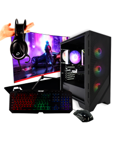 Pack Gaming DONKEY RX / AMD Ryzen 7 7700X / 32GB RAM DDR5 / 1TB SSD / RX 9060 XT 16GB GPU / Monitor 27" + Periféricos