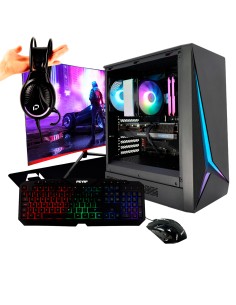 Pack Gaming POISON LITE / AMD Am4 Ryzen 5 5600 / 32GB RAM DDR4 / 1TB SSD / RTX 5050 8GB / Monitor 27" + Periféricos