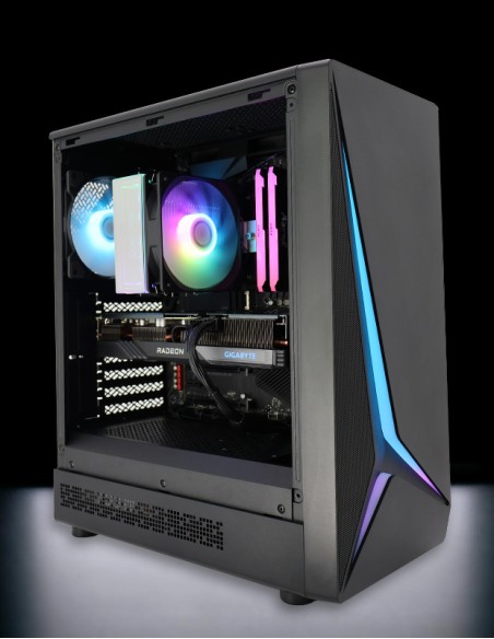 AMD Ryzen 5 8400F / 16GB RAM DDR5 / 1TB SSD / RX 7700XT GAMING OC 12GB GDDR6 / Windows 11 Pro