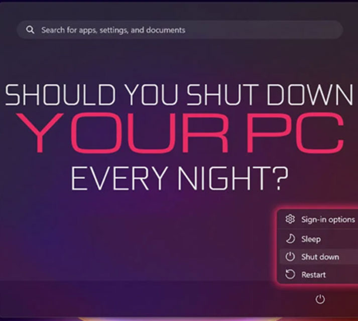 ¿Deberías apagar tu PC todas las noches?
